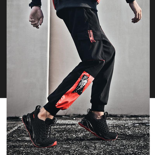 Athletic Black Modern Running Breathable Sneakers Comfortable Shoes Gym Training Outdoor Sport Slip On Casual Sport Running Athletic Jogging Tennis Walking Shoes Breathable Fashion Gym Workout Sneakers