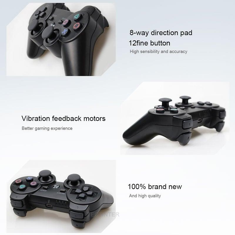Attractive Green White Wireless Joystick Gamepad Console Controller Compatible With PC Laptop Tablet Support Bluetooth