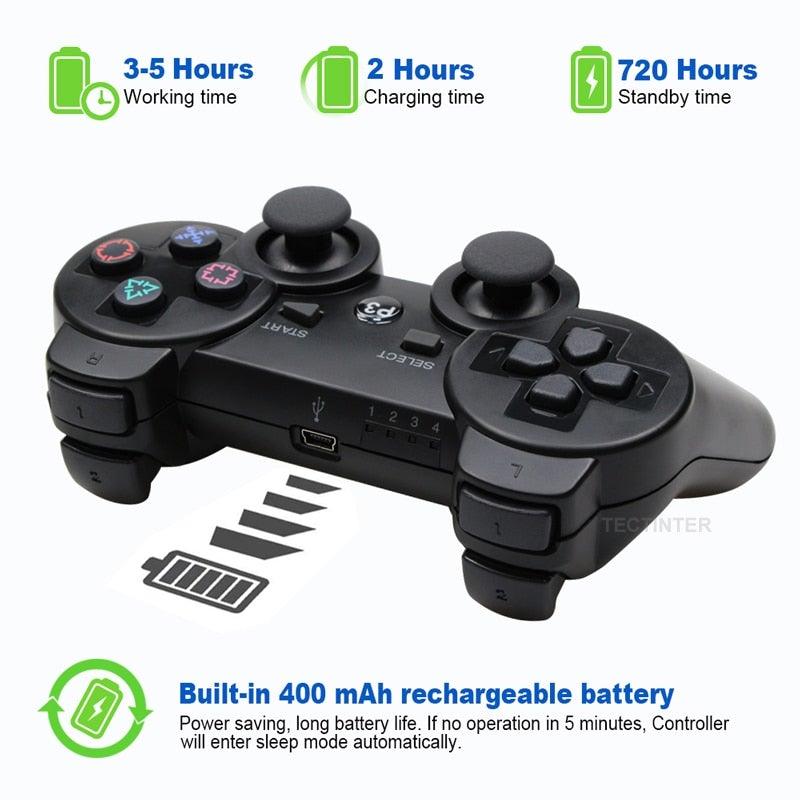 Attractive Green White Wireless Joystick Gamepad Console Controller Compatible With PC Laptop Tablet Support Bluetooth