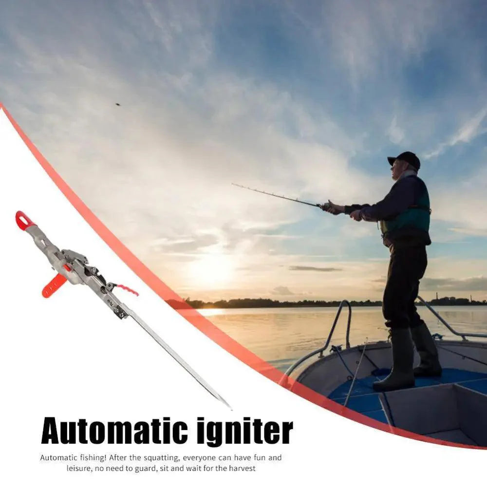 Automatic Stainless Steel Fishing Double Spring Angle Pole Foldable Anti-Rust Steel Fishing Pole Holder Fishing Accessories