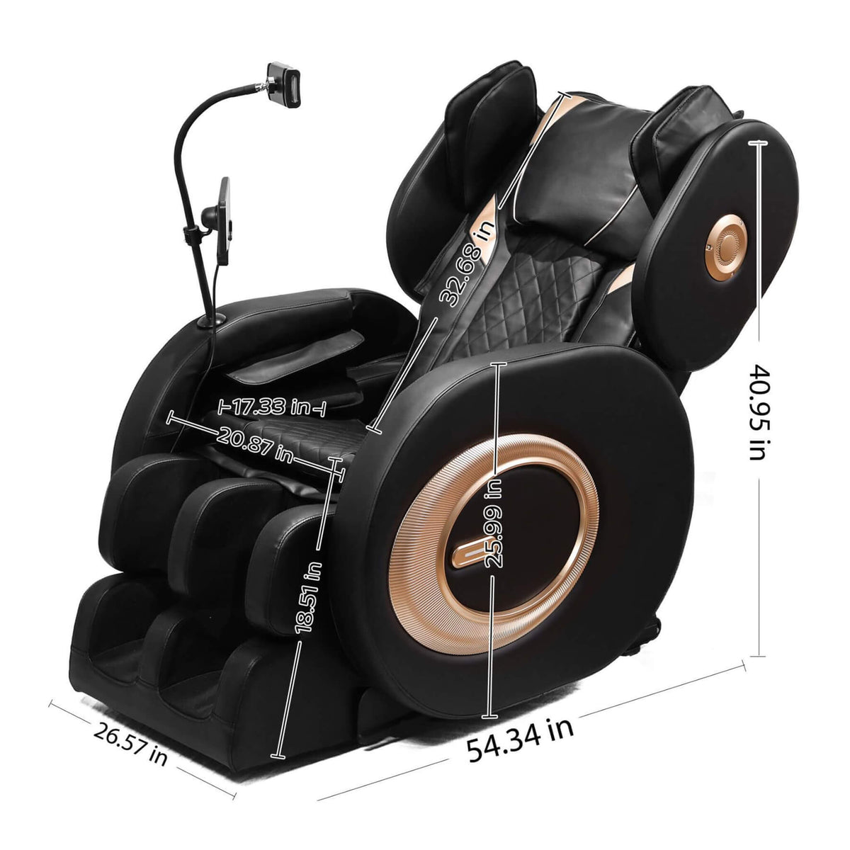 Tranquil Automatic Zero-Gravity Massage Recliner Chair With Full Body Air Pressure (SAK76018)