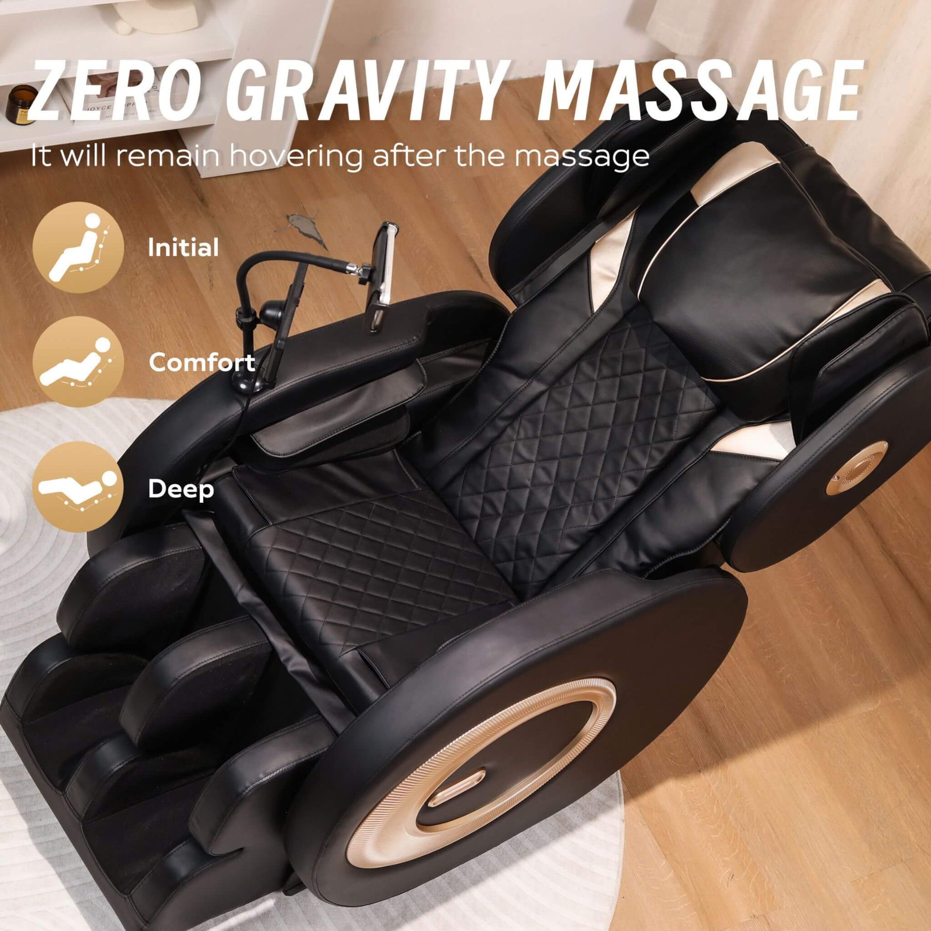 Tranquil Automatic Zero-Gravity Massage Recliner Chair With Full Body Air Pressure (SAK76018)