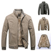 Autumn Men Jackets Cotton Casual Solid Fashion Vintage Weatherproof Soft Jackets For Men Men’s Water Resistant Windbreaker Jacket  Warm Coats Winter Jacket Men Solid Color Jacket With Pockets
