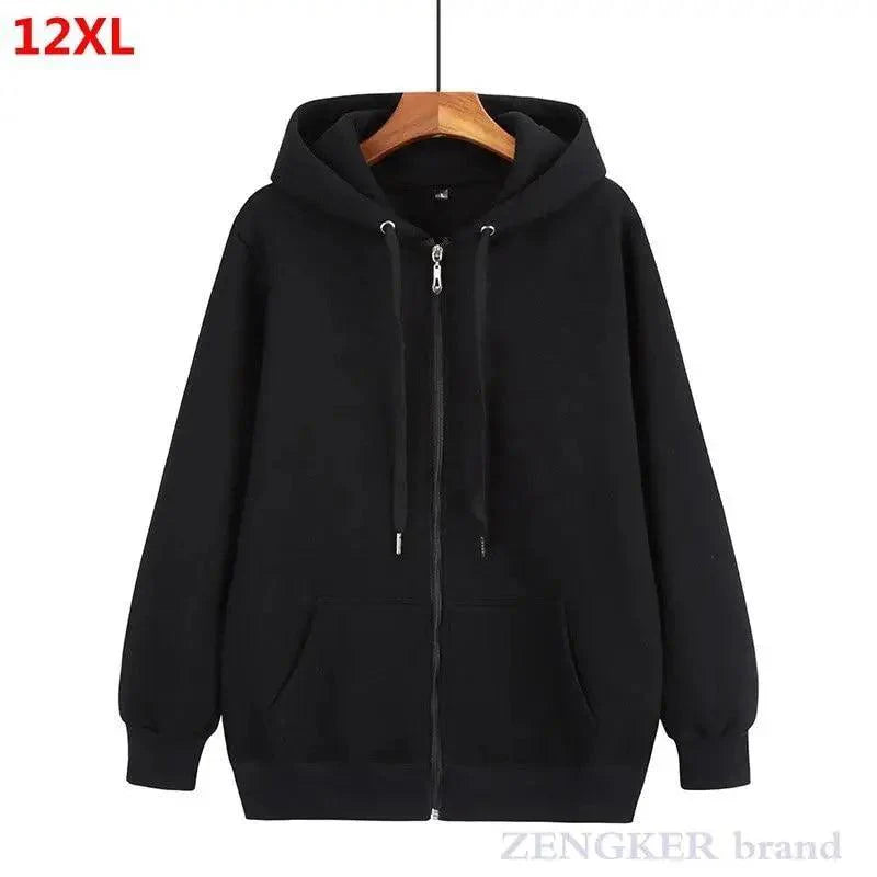 Autumn Mens Cardigan Plus Size Hoodie For Man Jacket Cardigan Oversized Men Hoodies Sweatshirt  Long Sleeve Crew Neck Hooded Jacket Hip Hop Streetwear Pullover Top Zip Hoodie For Men