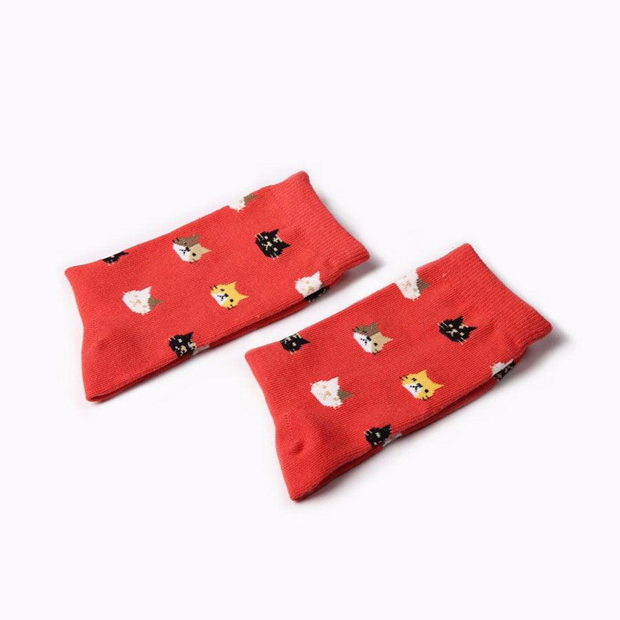 Autumn New Sock Animal Cartoon Cat Lovely Socks Combed Out Of Cotton Fashion Cute Short Socks Cat Print Stylish Color Cute Casual Socks For Men And Women