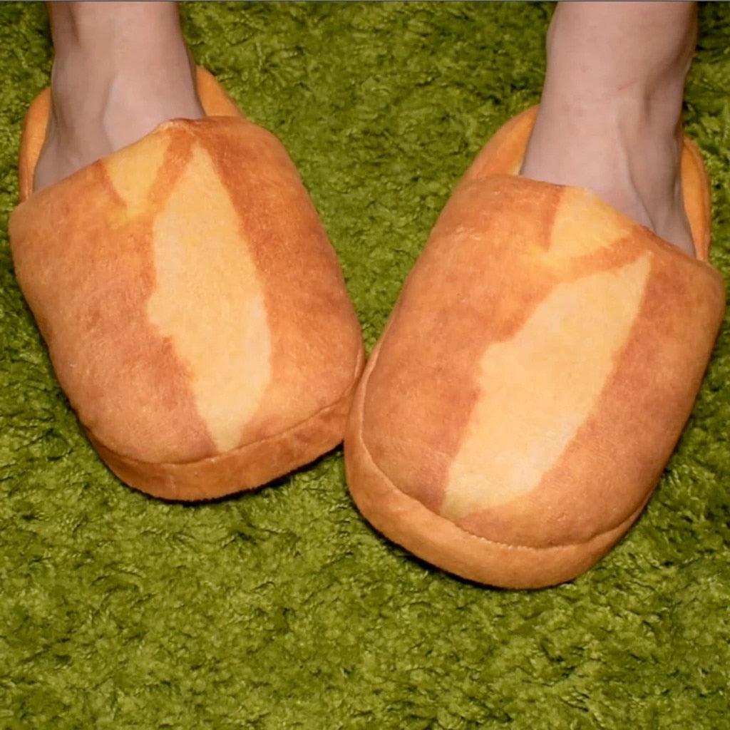 Autumn Winter Home Slippers Warm Home Shoes Look Bread Bun Plush Cotton Indoor Slipper For Women Comfort Slip On Memory Foam Slippers Fur Slip-On House Shoes