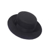 Autumn Winter Polyester Flat Top Hat For Women's Luxury Wide Fedora Hat Jazz Cap Classic Wide Hat Women Comfortable Elegant Hat For Summer Classic Design - 1