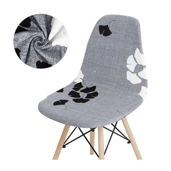 Avangarde Style  Printed Seat Cover For Shell Chair Armless Shell Chair Cover Banquet Home Slipcover Elastic Removable Stretch High Back For Sofa Armchairs