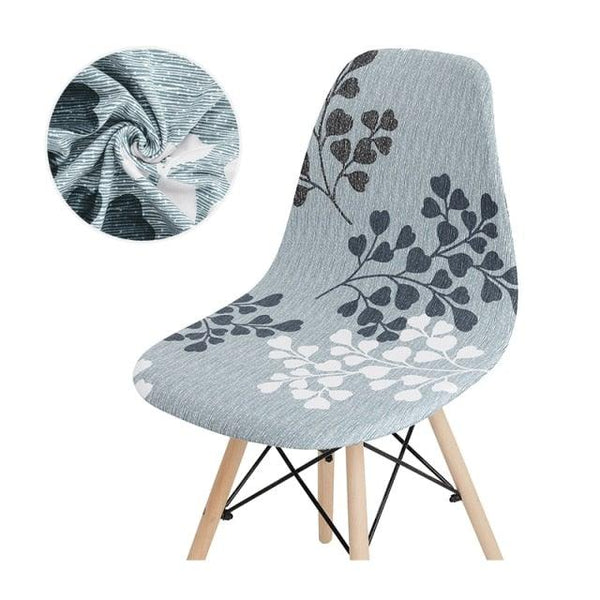 Avangarde Style  Printed Seat Cover For Shell Chair Armless Shell Chair Cover Banquet Home Slipcover Elastic Removable Stretch High Back For Sofa Armchairs