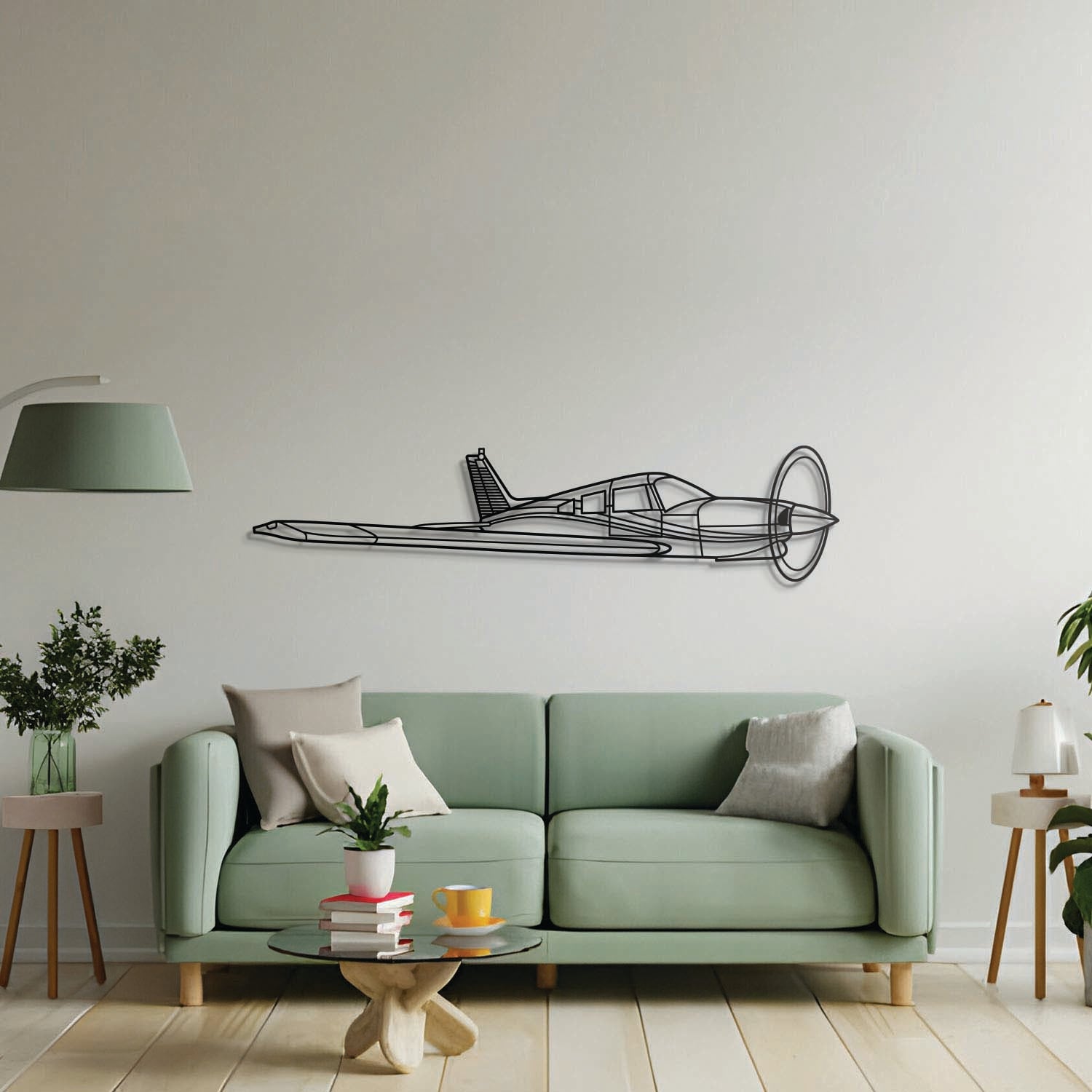 Turbo Arrow 3 Angle Metal Aircraft Wall Art - NCP0498