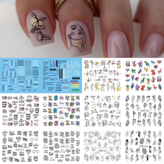 Avocado Fruit Transfer Nail Stickers Charms Winter Water Sticker For Nails Sliders Character Image Tattoo Decal Decoration Cute Summer Nail Art Stickers Summer Fruit Stickers on Nails Unicorn Banana Cherry Avocado Dog Strawberry Nail Art Decals
