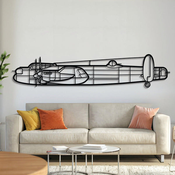 Avro Lancaster Metal Aircraft Wall Art - NCP0162