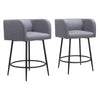 Horbat Counter Stool (Set of 2) Gray
