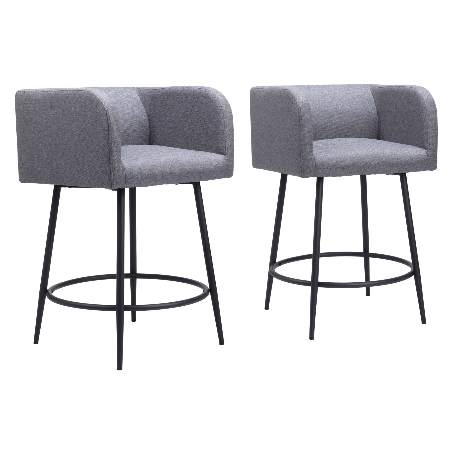 Horbat Counter Stool (Set of 2) Gray