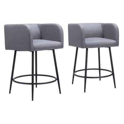 Horbat Counter Stool (Set of 2) Gray