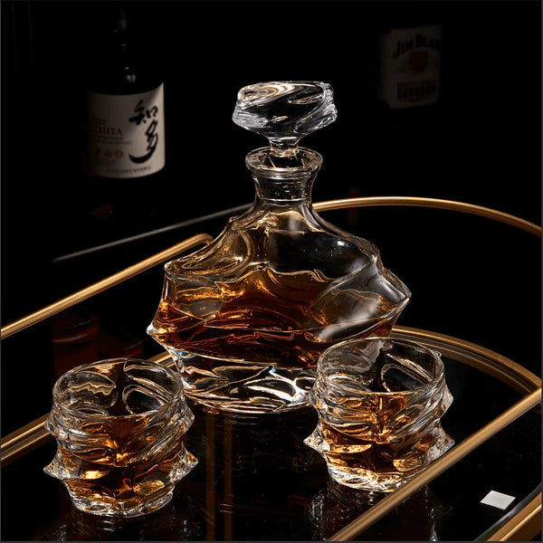 Storm Japanese Crystal Whisky Decanter TsukiGlass