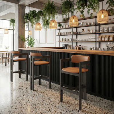 Shaili Barstool Brown