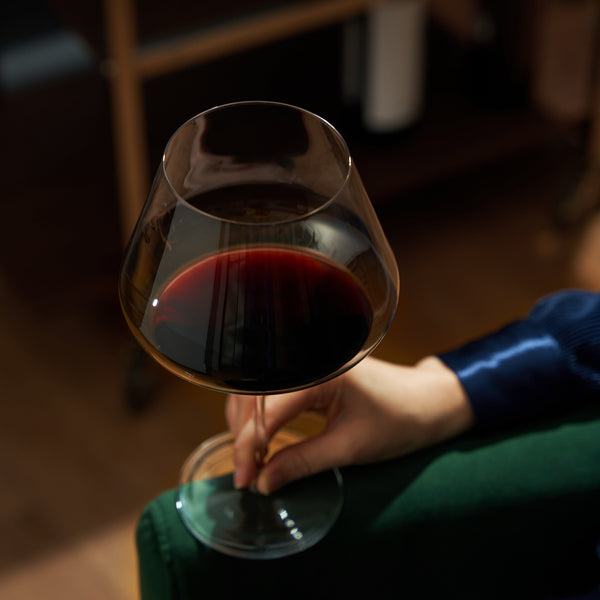 Liminal Burgundy Wine Glasses, Set of 4