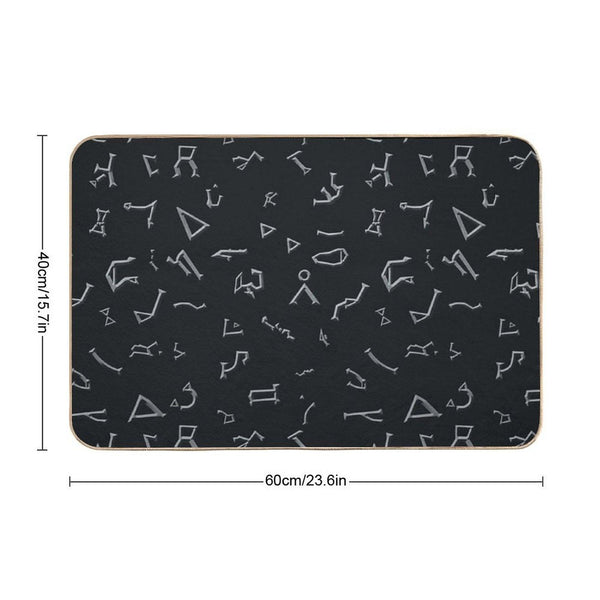 Glyphs Bath Mat