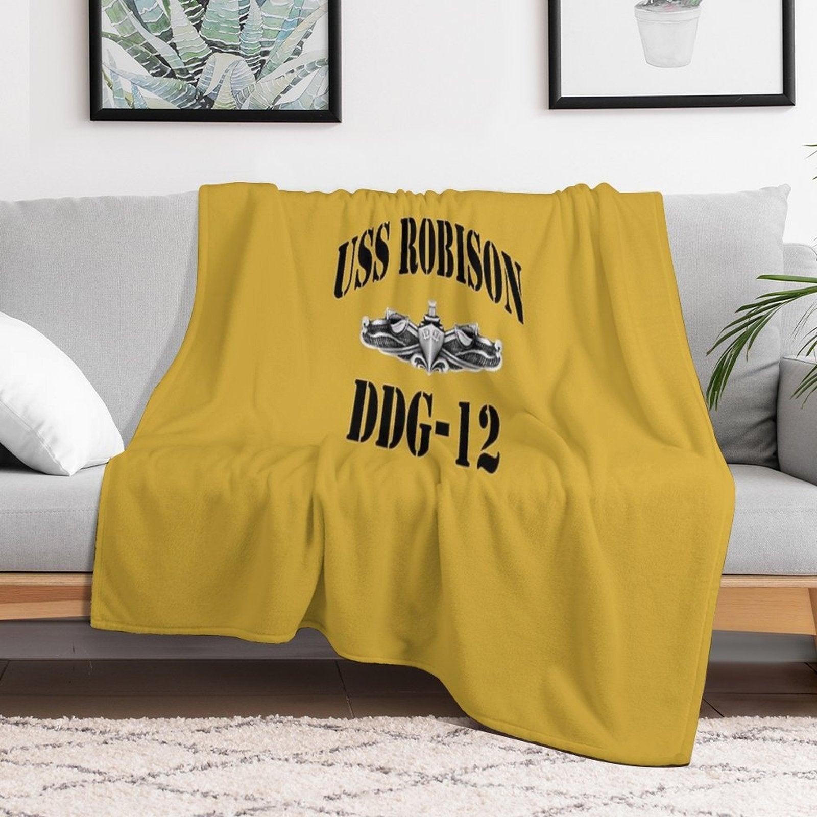 USS ROBISON (DDG-12) SHIP'S STORE Throw Blanket