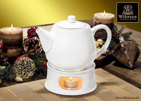 Set Of 3 White Warming Stand 5
