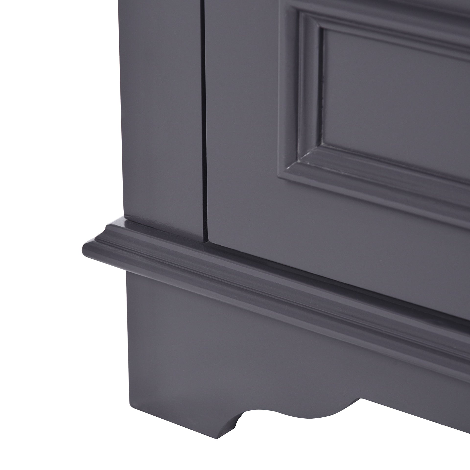 Bathroom Vanity with Ceramic Sink and Modern Freestanding Storage Cabinet, Soft-Close Doors