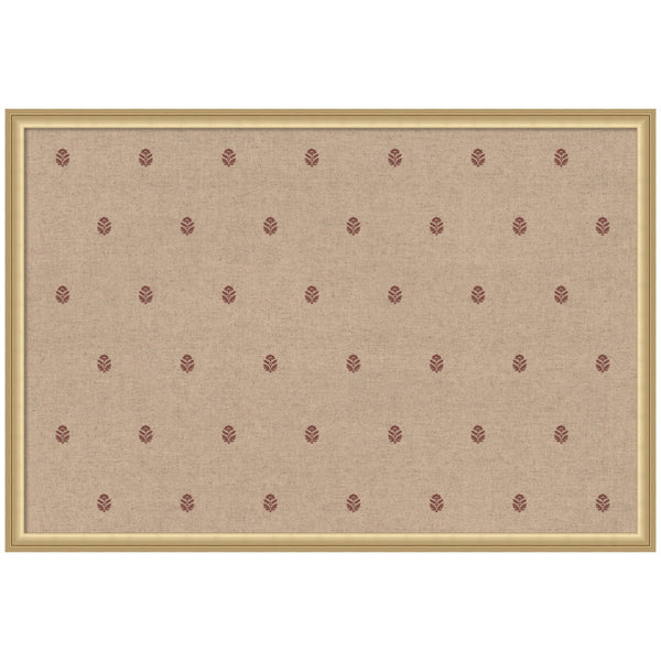 Pinboard Red Botanical Block Print