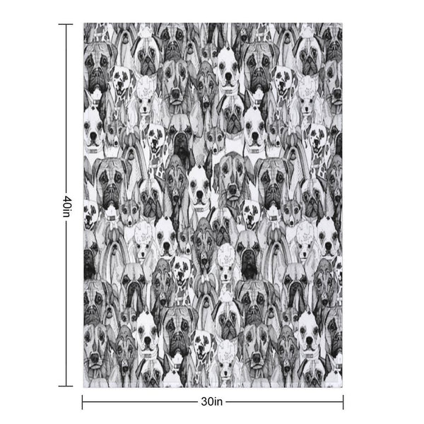 Just Dogs All-season Throw Blanket