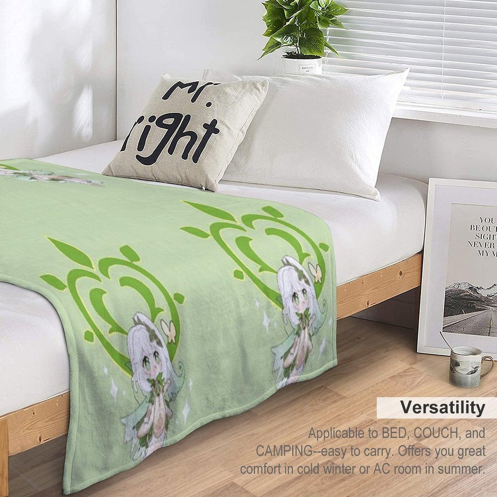 Dendro Archon. Genshin Impact. Nahida Throw Blanket