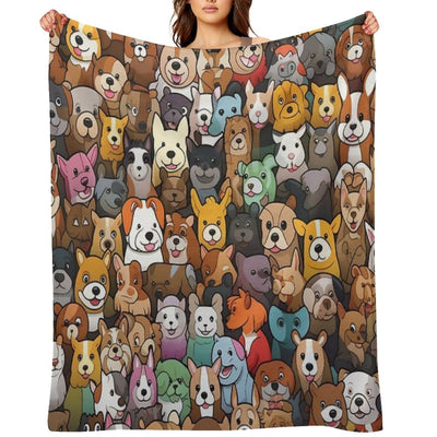 Dogs on Patrol Premium Throw Blanket