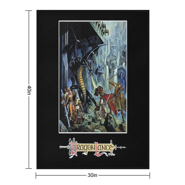 Dragonlance Advanced Dungeons & Dragons of Despair Classic  Essential Comfort Throw Blanket
