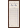 Framed Fabric Pinboard Linen Guest Check Wall Organization