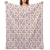 Pink Guinea Pig And Strawberry Pattern Eco-conscious Throw Blanket