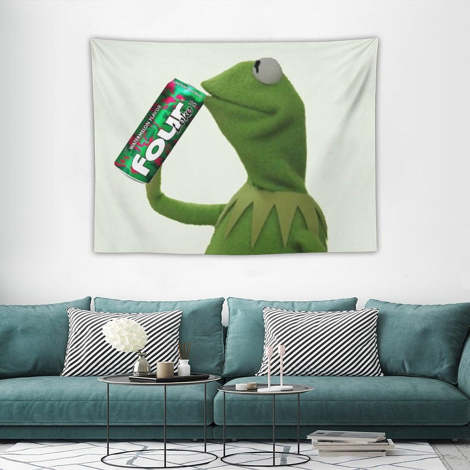 Kermit Sips Four Loko Tapestry