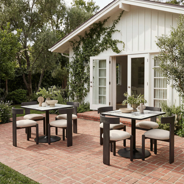 Tiana Dining Chair Black & Beige