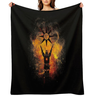 Praise The Sun Vintage Cartoons Anti-pilling Throw Blanket