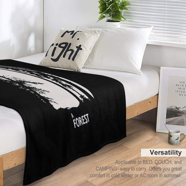 The Cure A Forest Velvety-soft Throw Blanket