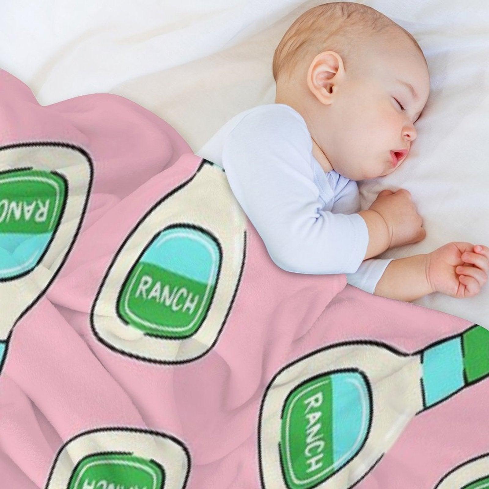 Ranch - Salad Dressing Bottle (pink) Throw Blanket
