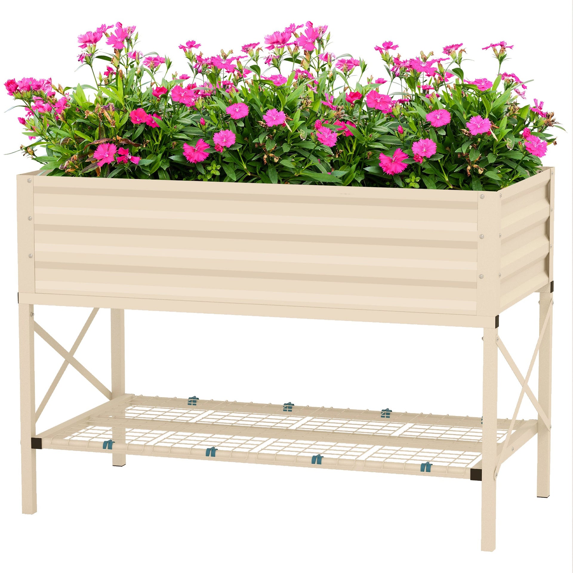 Outsunny Raised Garden Bed with Galvanized Steel Frame