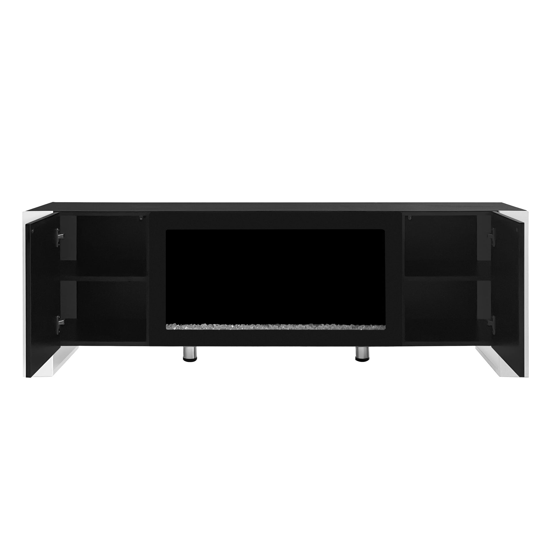 Modern TV Stand with 34.2' Non-heating Electric Fireplace
