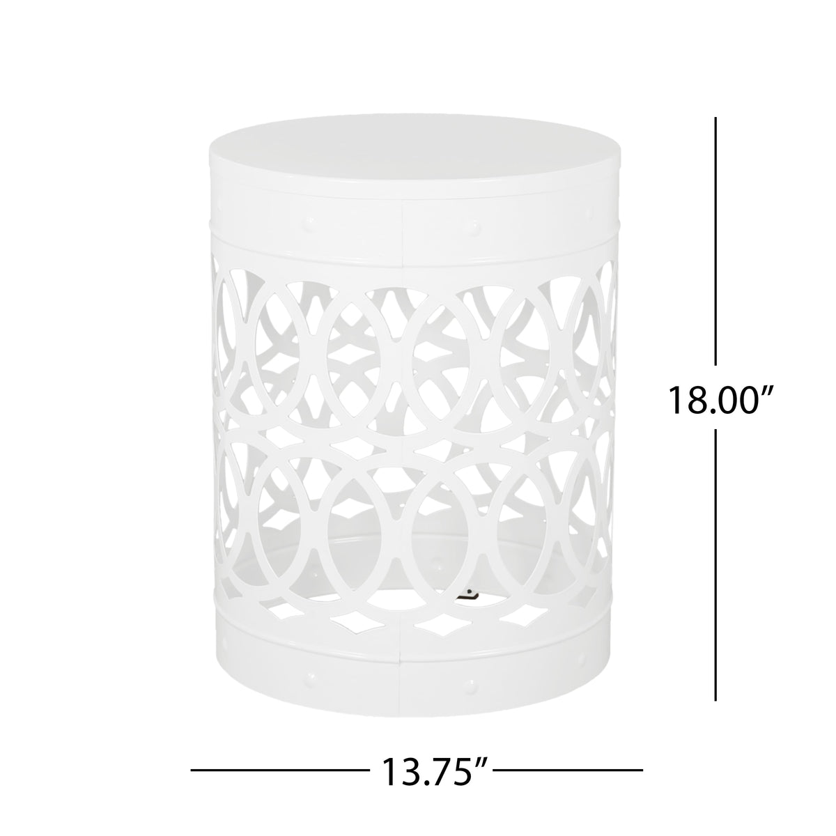 Modern Iron Outdoor End Table