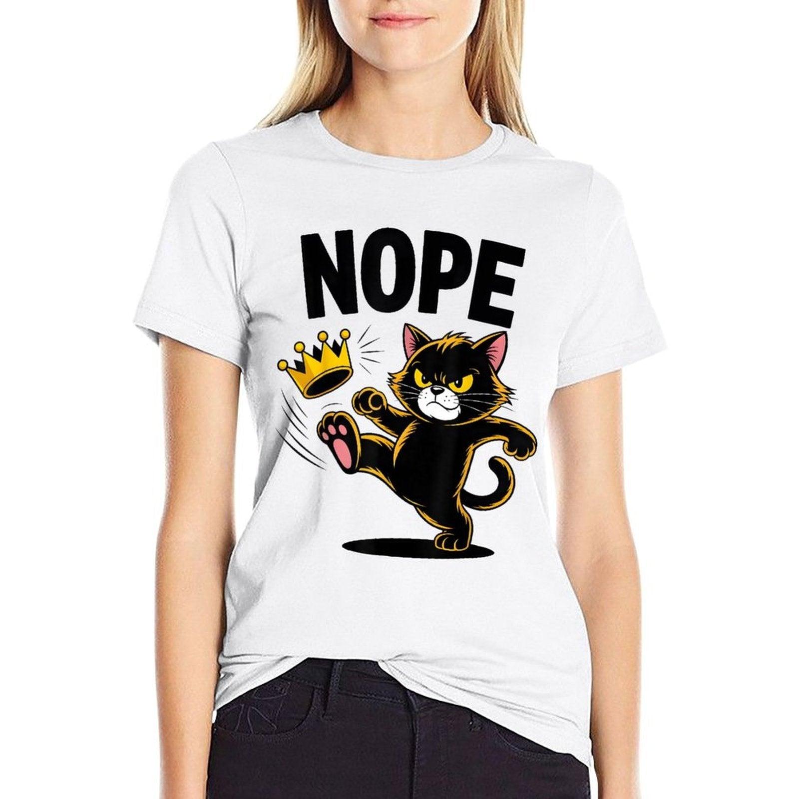 Rejecting Kings Since 1776 No Kings 4th Of July Cat Lover  Moisture-wicking T-Shirt