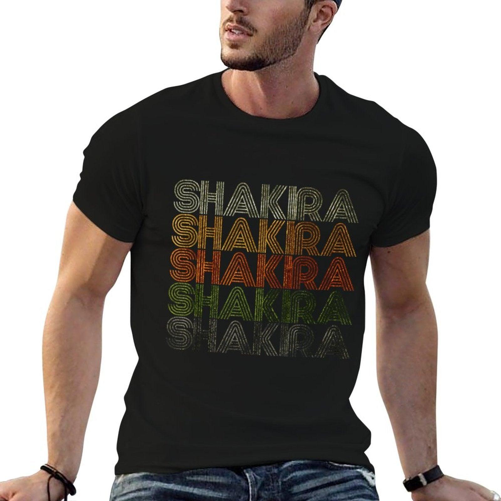 Love Heart Shakira GrungeVintage Style Black Shakira  Rolled Sleeves T-Shirt