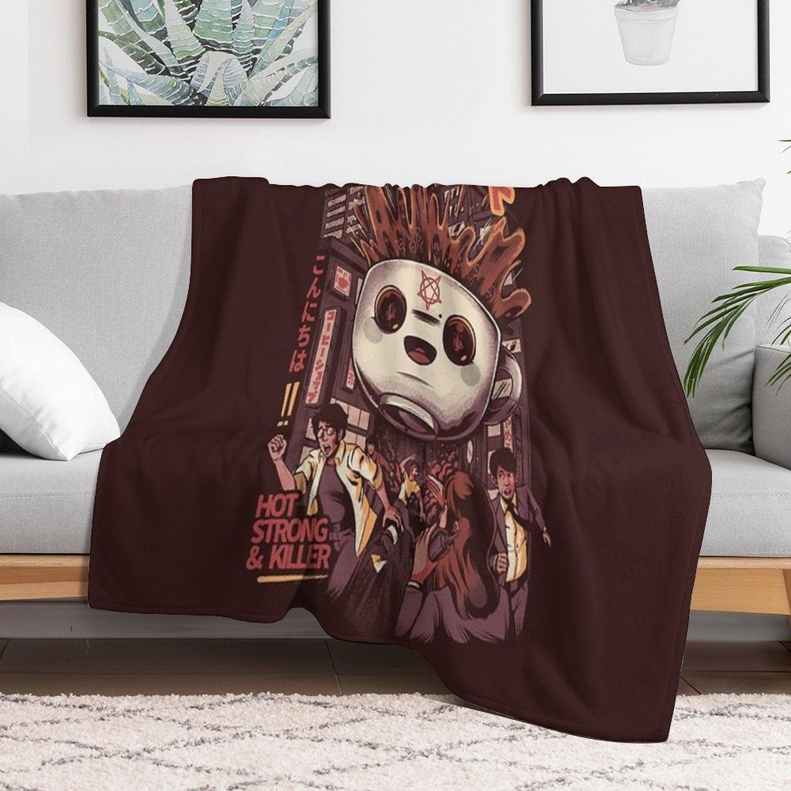 Black Magic Coffee Throw Blanket