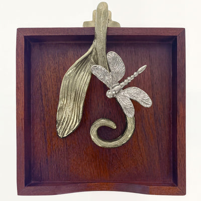 Wooden Napkin Holder – Silver Gold Ornament