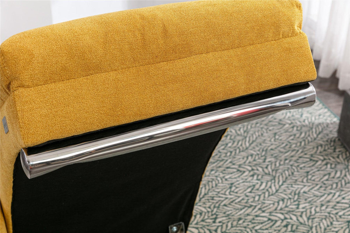 Linen Chaise Lounge Modern Message Chair