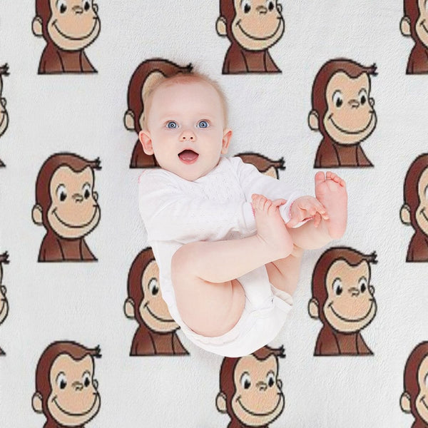 Curious George Velvety-soft Throw Blanket