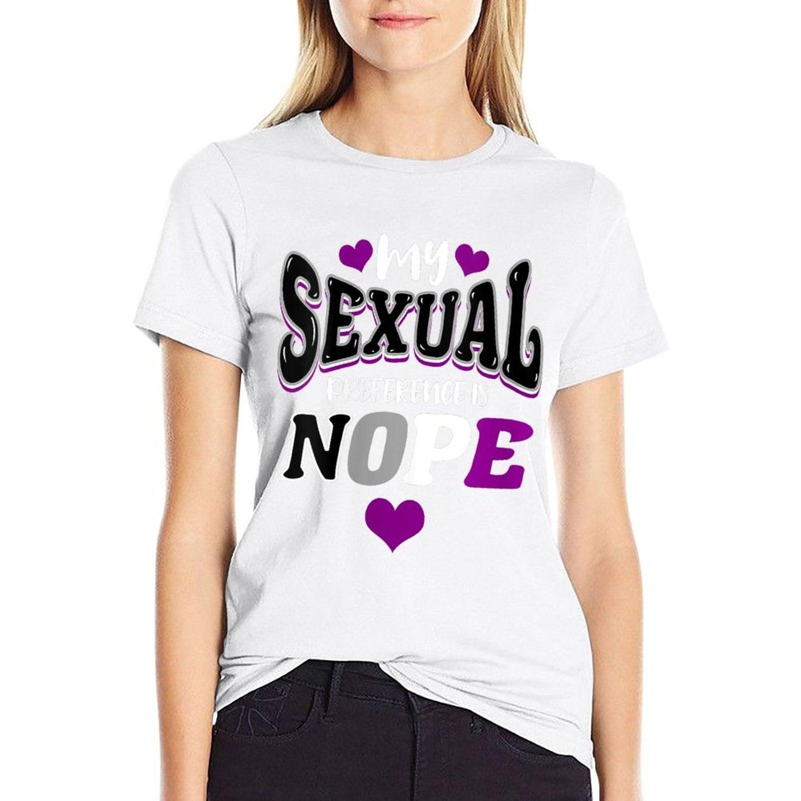 My Sexual Preference Is Nope Asexual Pride  Eco-friendly Material T-Shirt