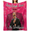 Mr Worldwide Pitbull Valentine Throw Blanket