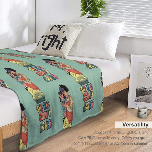 Loonette And Molly (The Big Comfy Couch) Machine-washable Throw Blanket
